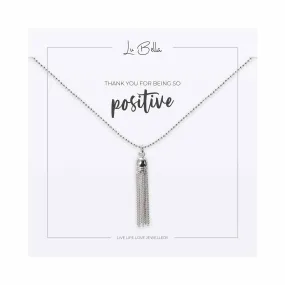 Thank You For Being So Positive Sentiments Necklace