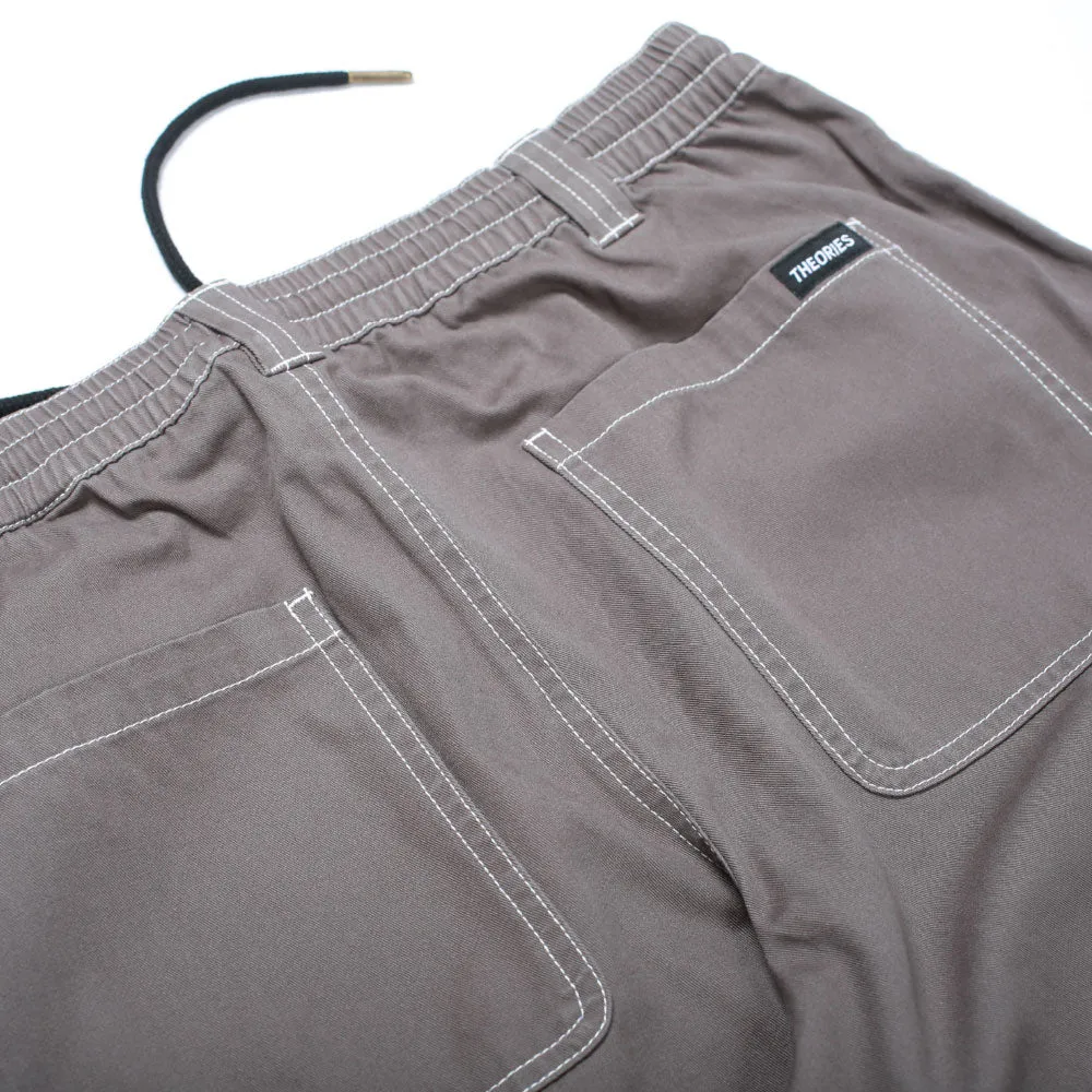 THEORIES STAMP LOUNGE PANTS LIGHT GREY