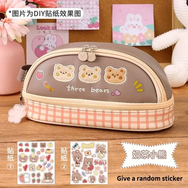 Three Bears Study Time Pencil Case