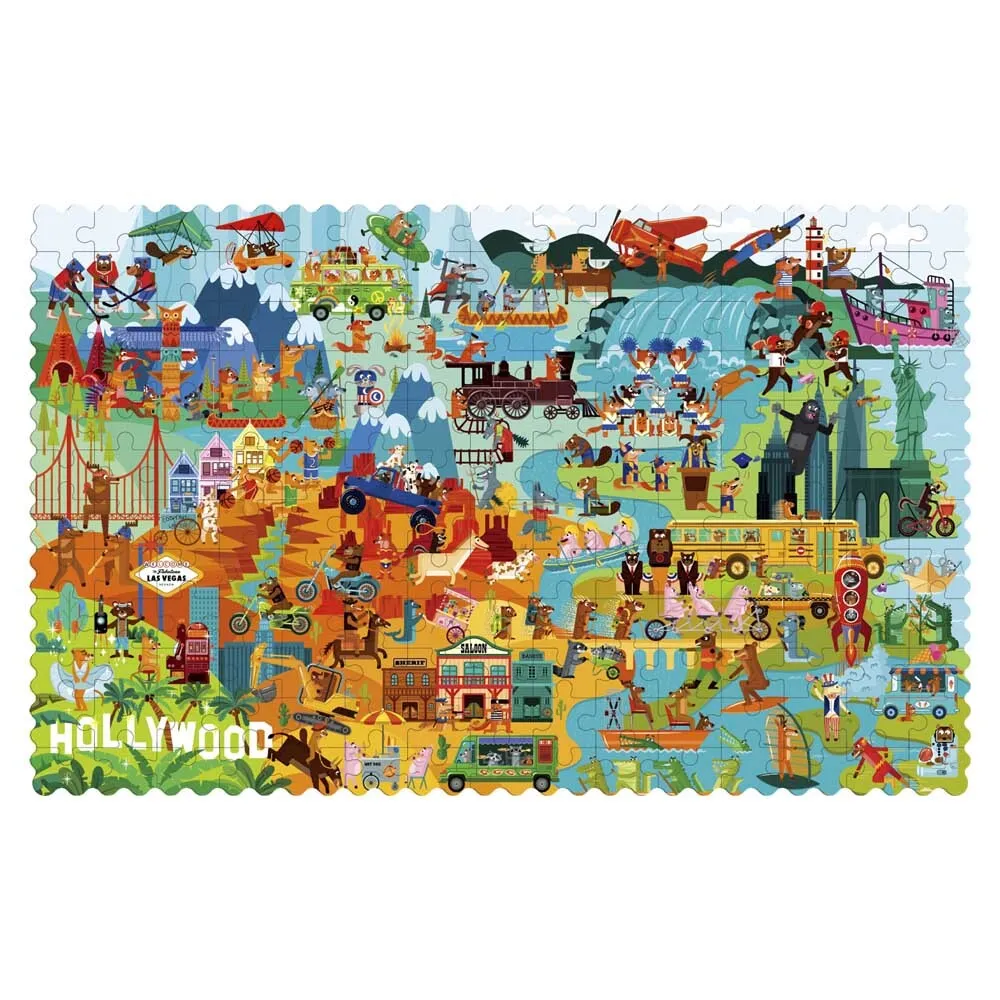 Travel Around the World Puzzle: Modern North America 180pc