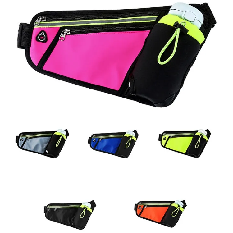 Triangle Sports Running Waist Bag Mobile Phone Water Bottle Bag, Size: 10 inch(Orange)