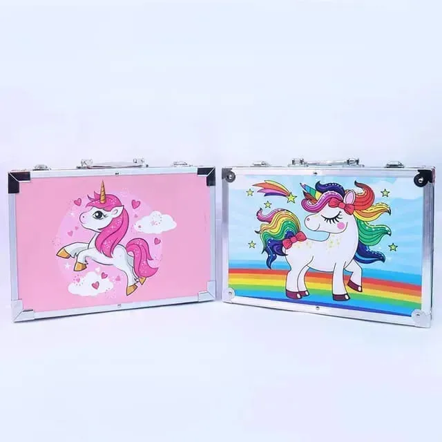 Unicorn Themed Art Suitcase (145 Pcs)