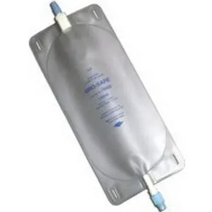 Uro-Safe Vinyl Leg Bag with Thumb Clamp, Large 32 fl oz.