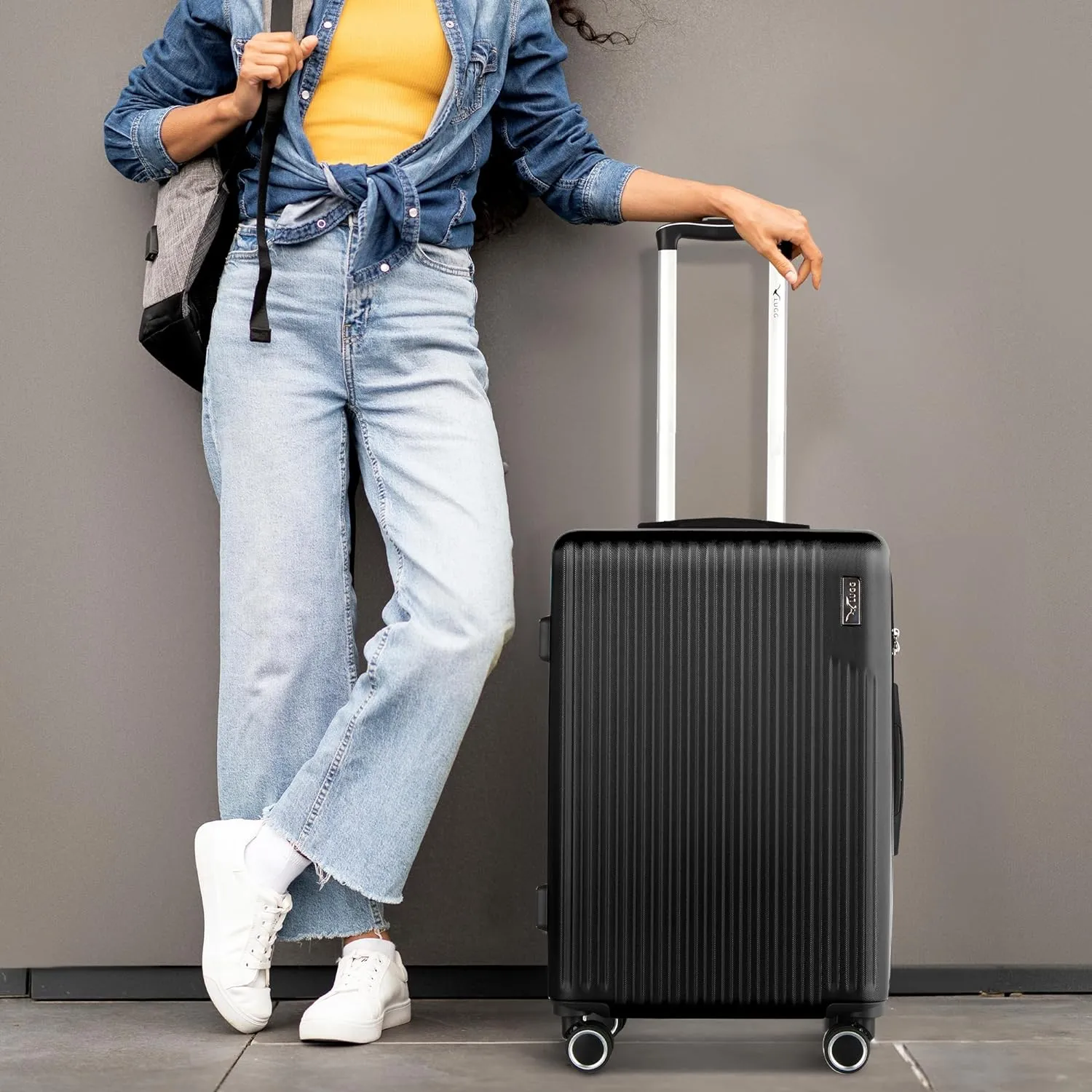 Vacay 3pc Suitcase Set in Black