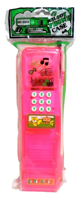 Vintage Little Genius Pencil Box Melody Phone Case 80's Taiwan Stationary HY-201D