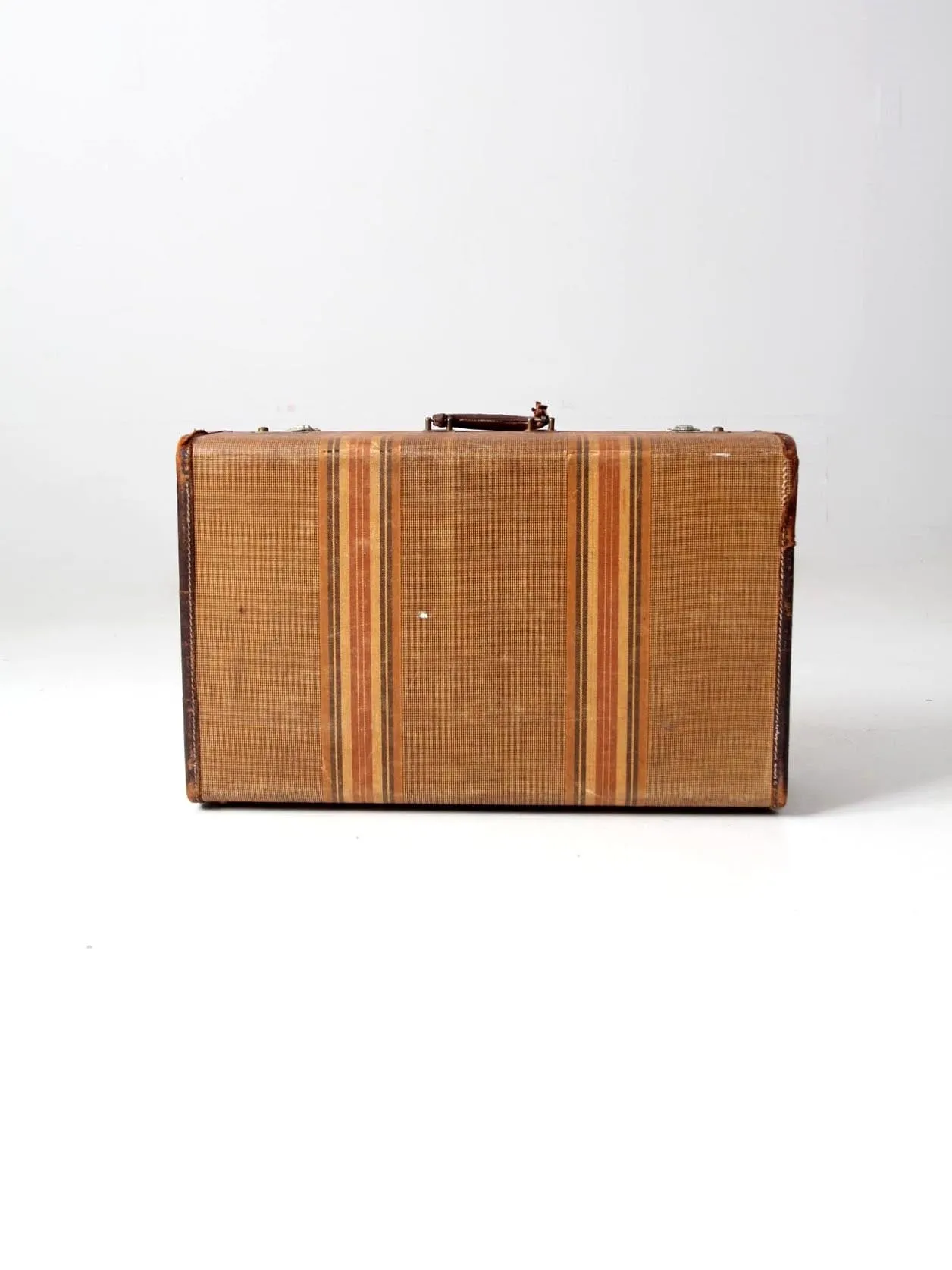 vintage striped luggage