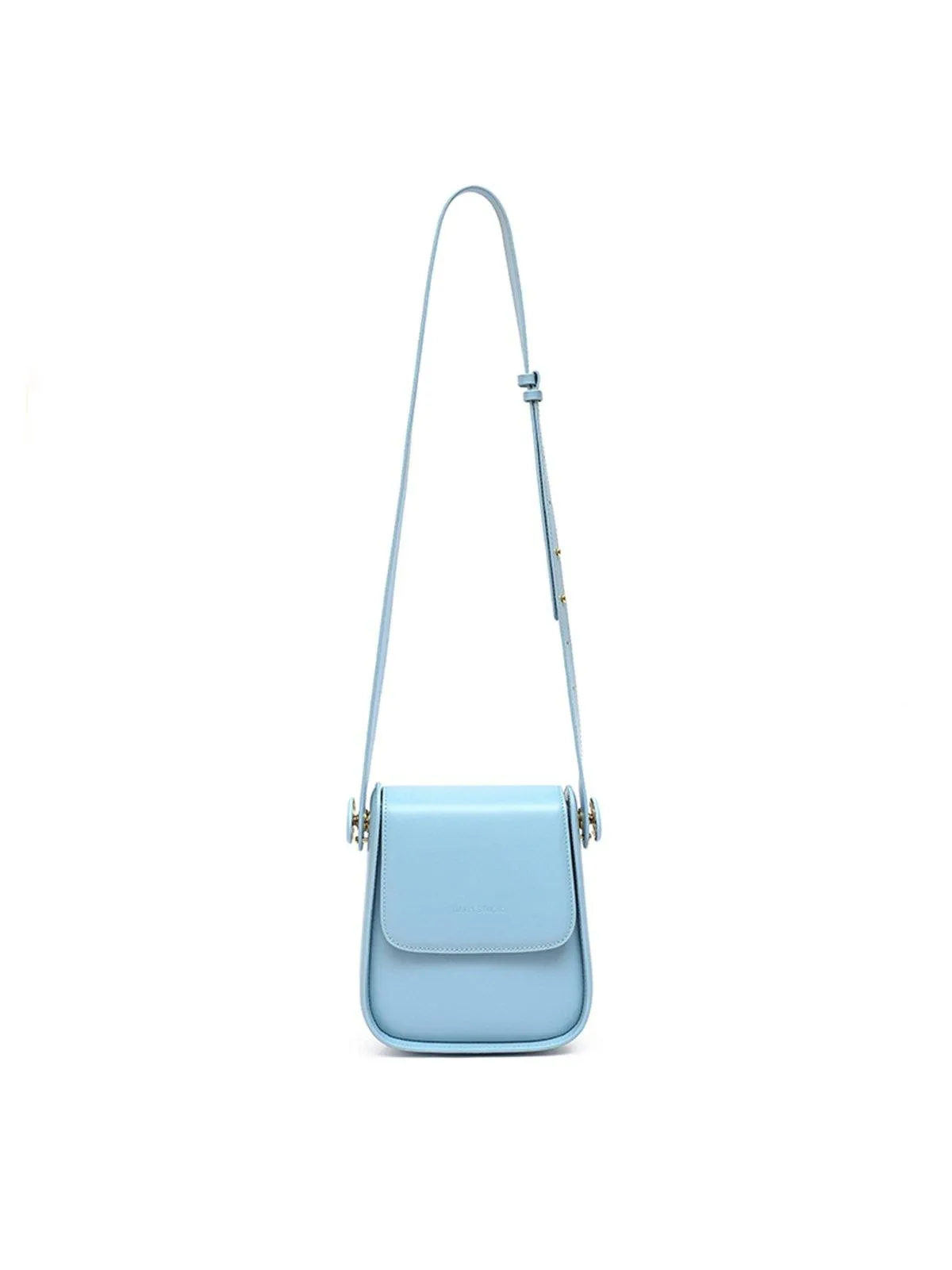 Warm Studio Blue Square Saddle Bag