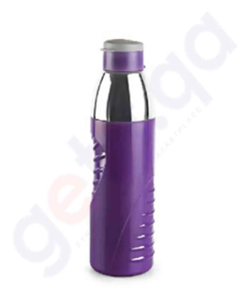 WATER BOTTLE PURO GLISS 600ML ASSORTED