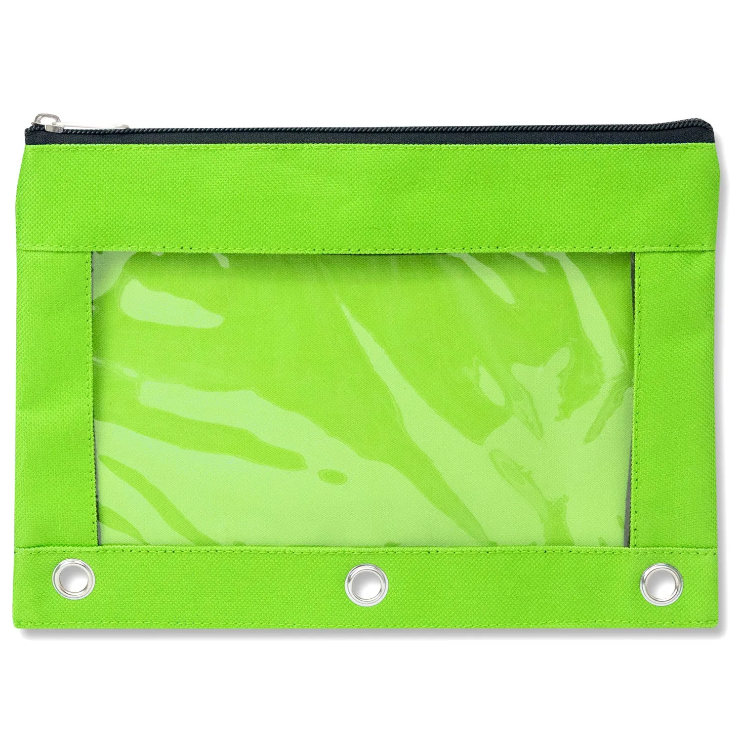 Wholesale 3 Ring Binder Pencil Case with Window - 8 Colours