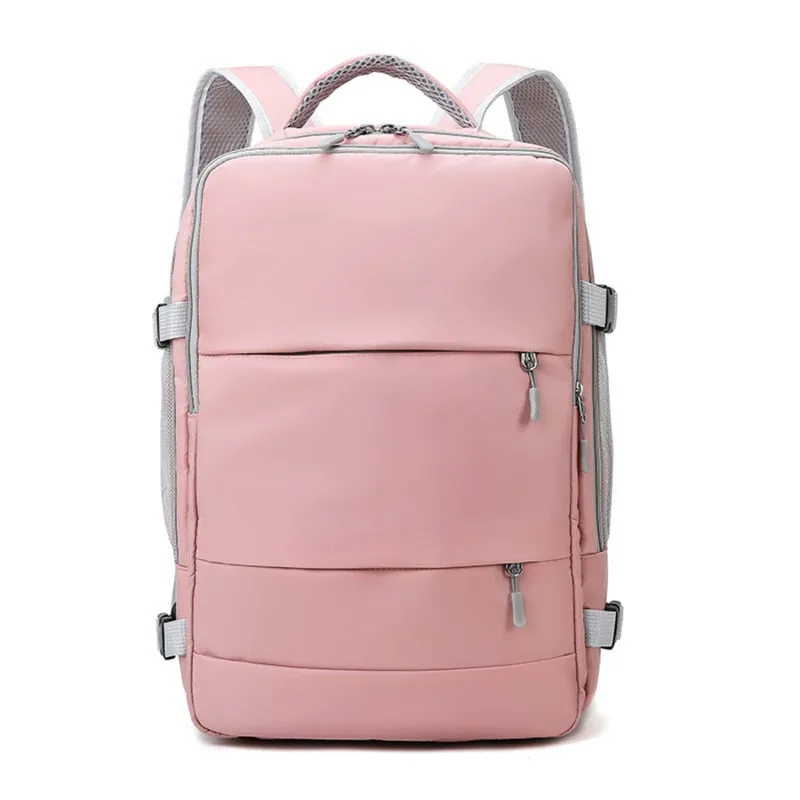 Women Travel Backpack Water Repellent Anti-Theft Stylish Casual Daypack Bag With Luggage Strap USB Charging Port Backpack