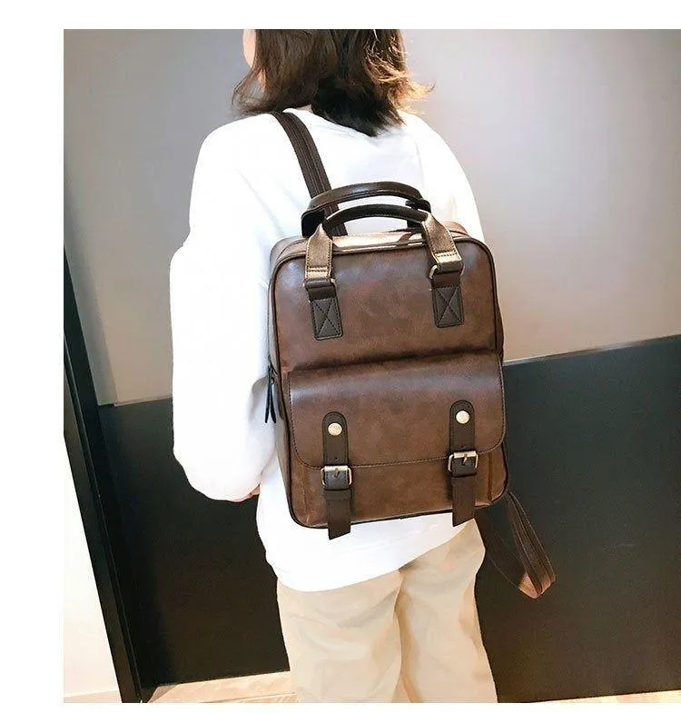 Women's Cool Backpacks Leather School College Travel Backpacks 274