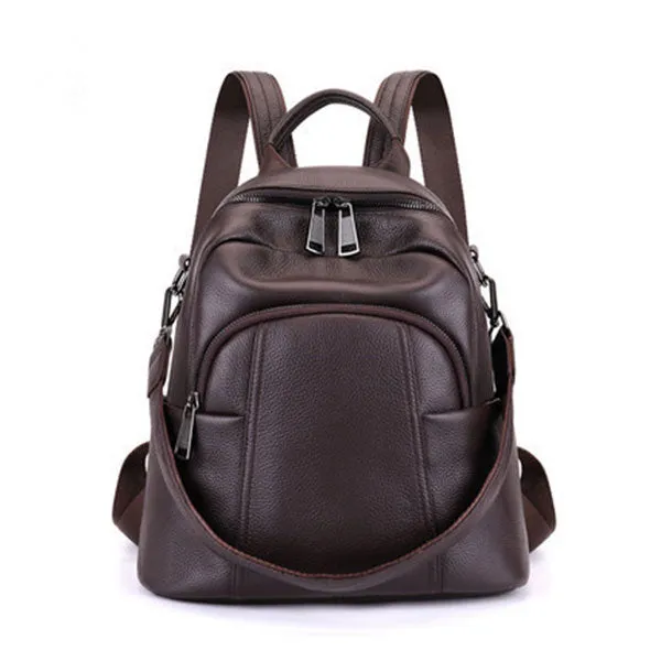 Women's Leather Backpack Convertible Shoulder Bag