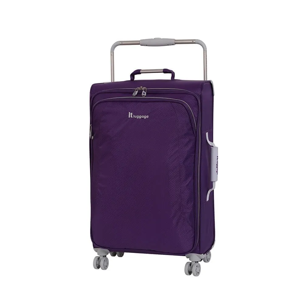 World's Lightest 8 Wheel Medium Suitcase- Rich Purple