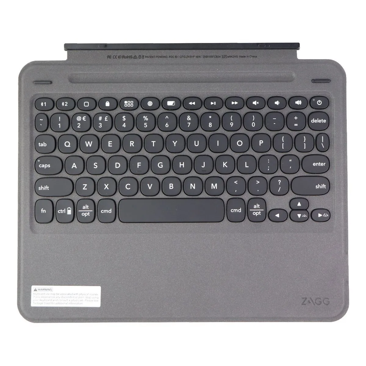 ZAGG Slim Book Go Bluetooth Keyboard Case for iPad Pro 11 (1st/2nd Gen) - Black